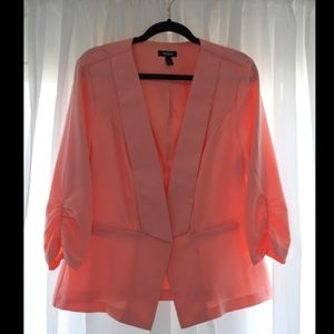 Ruched Sleeve Blazer
